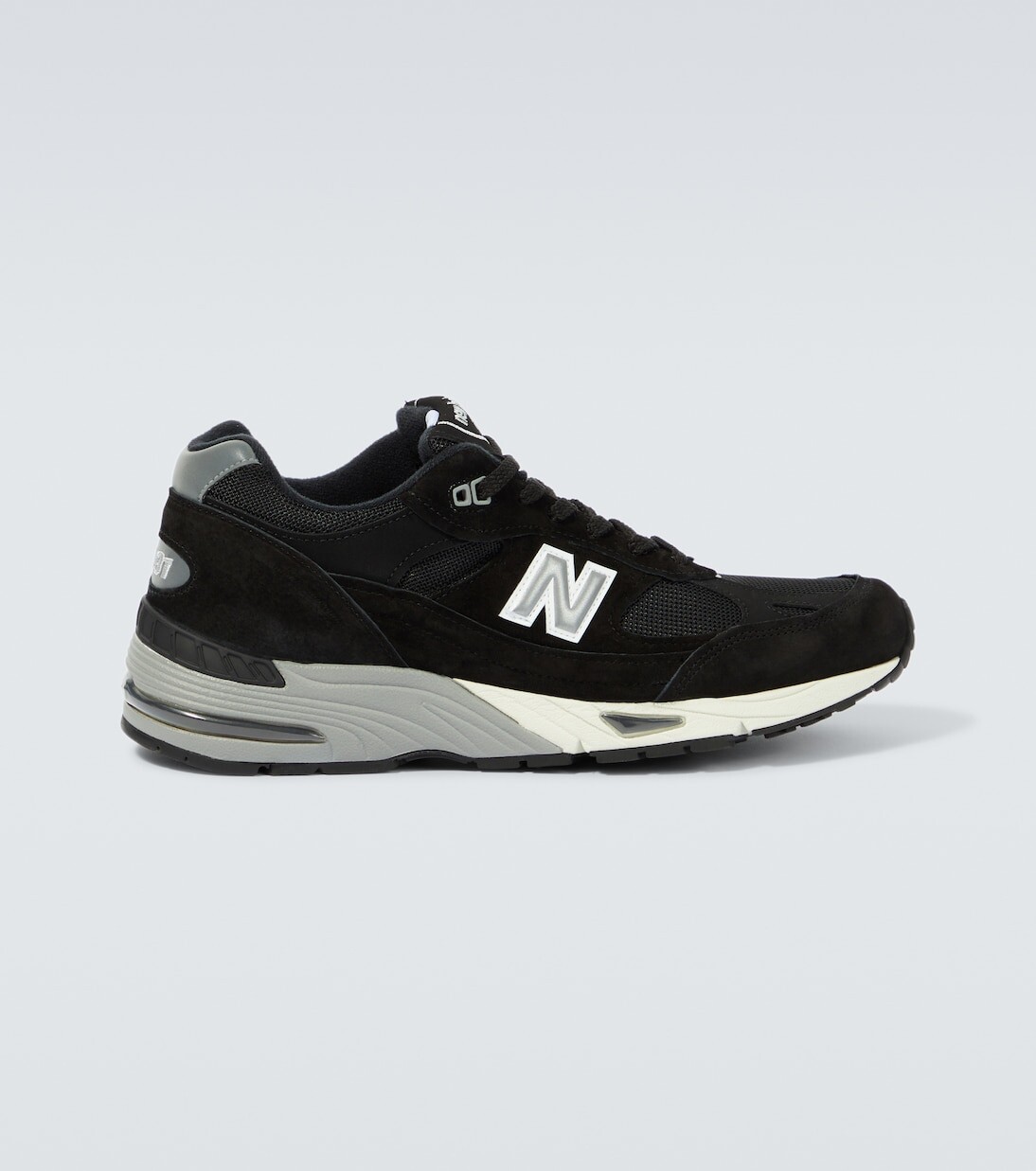 

Замшевые кроссовки made in uk 991 New Balance, черный