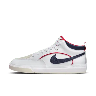 

Кроссовки Nike SB React Leo Premium Skate Shoes, цвет White/University Red/White/Midnight Navy