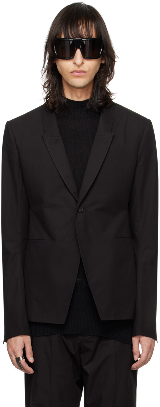 

Черный мягкий пиджак 73CMS Rick Owens