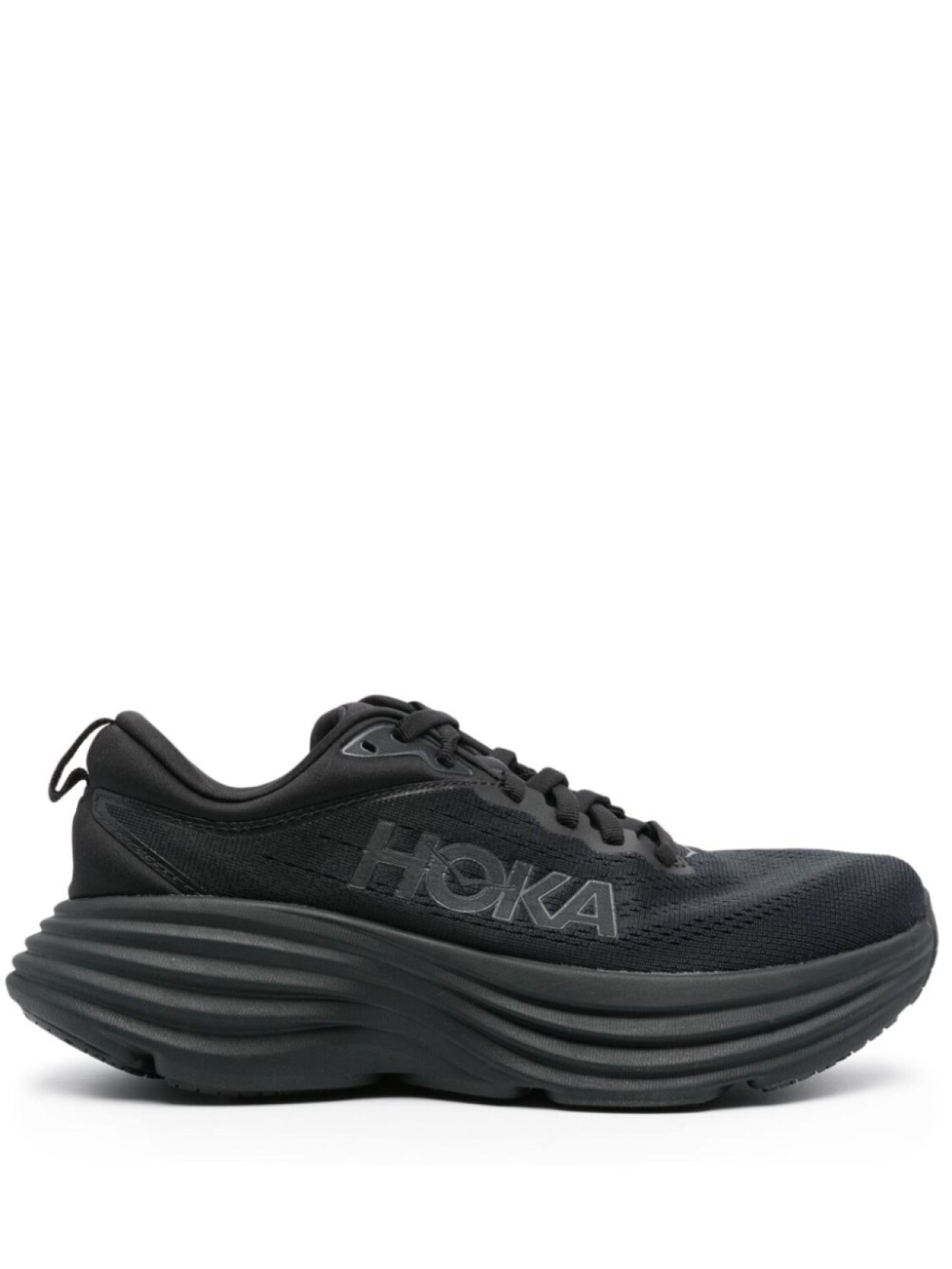 

HOKA кроссовки Bondi 8 с вышитым логотипом, черный