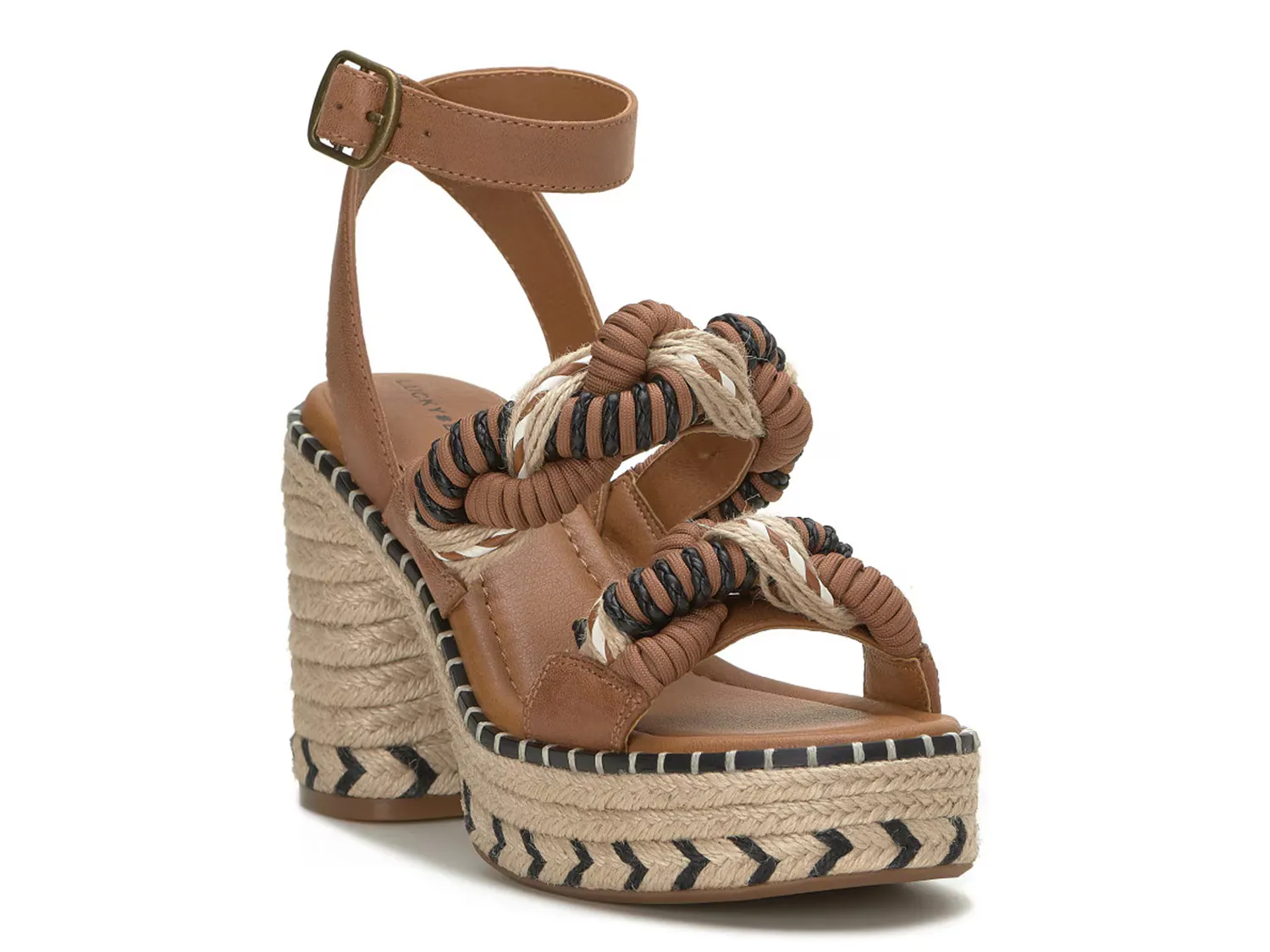 

Сандалии Jewelly Espadrille Platform Sandal Lucky Brand, цвет cognac