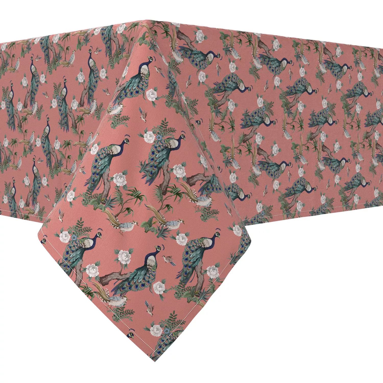 Прямоугольная скатерть, 100 % хлопок, 60х104 дюйма, цветочный узор 183