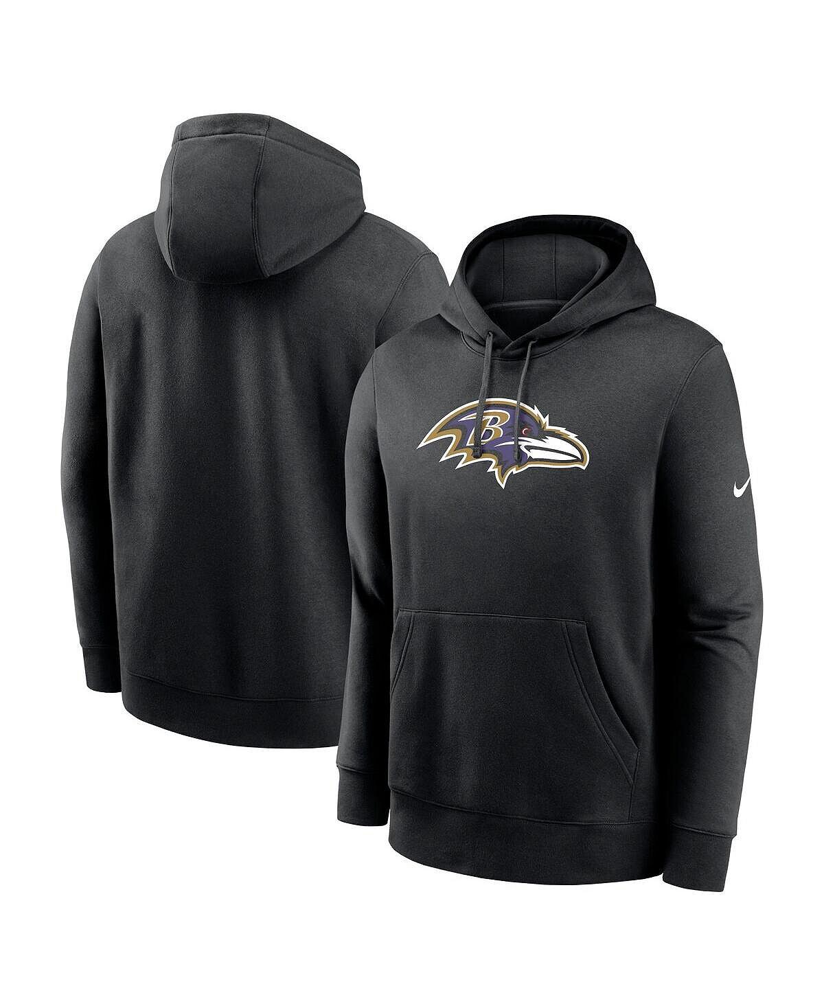

Мужской черный пуловер с капюшоном Baltimore Ravens Rewind Club Nike