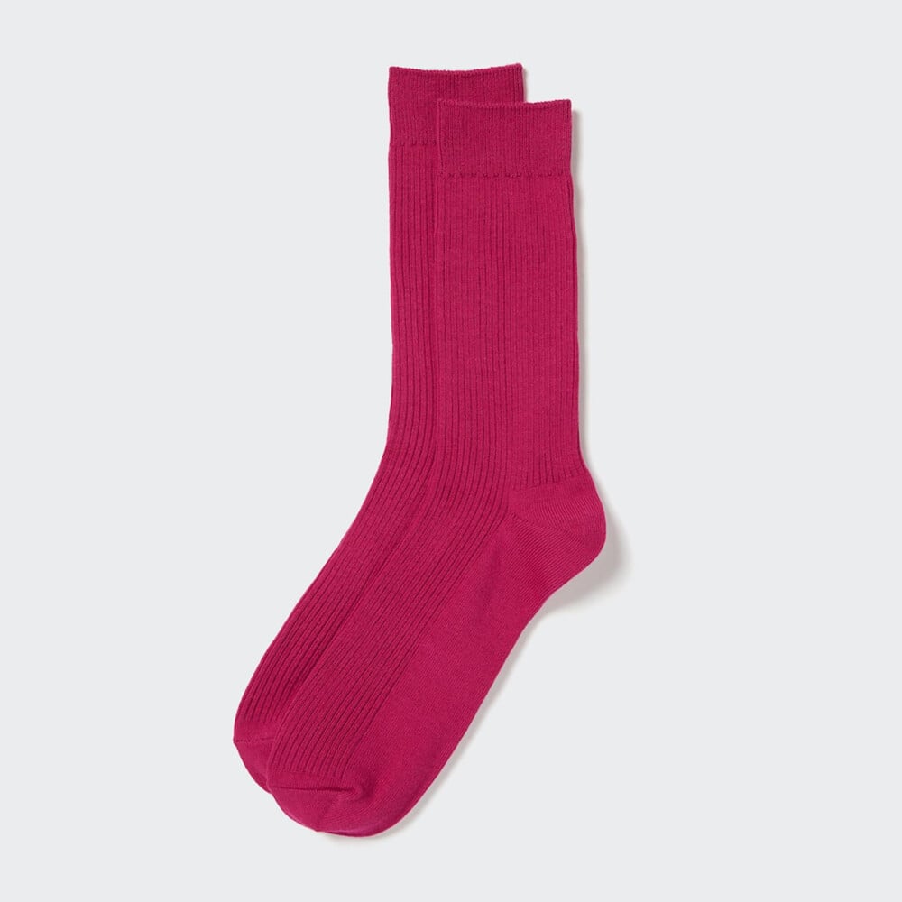

Мужские носки Uniqlo однотонные, розовый