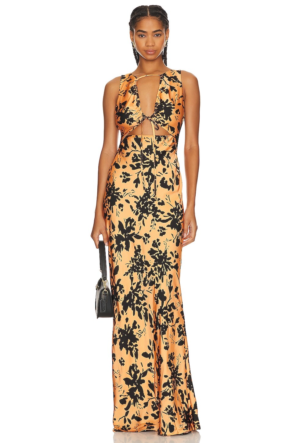 

Платье макси Shona Joy Solare Cut Out, цвет Tangerine & Black
