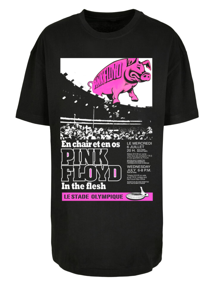 

Футболка F4NT4STIC Oversized Boyfriend Tee Pink Floyd Music Rock Band Le Stade Olympique, черный