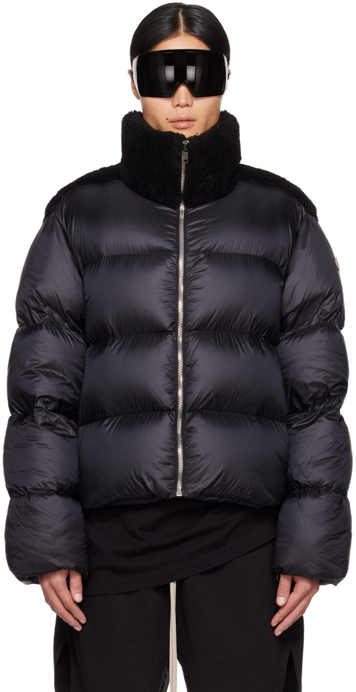 

Moncler Циклопический пуховик Rick Owens, цвет Black