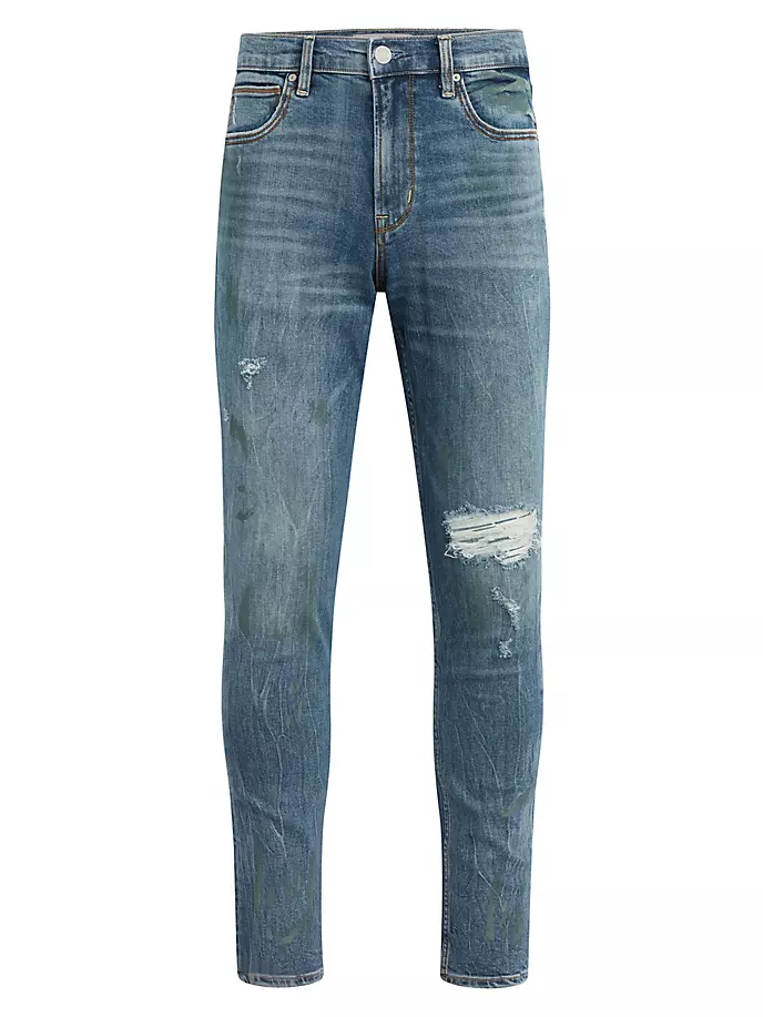Джинсы скинни с потертостями Zack Hudson Jeans, цвет mirage