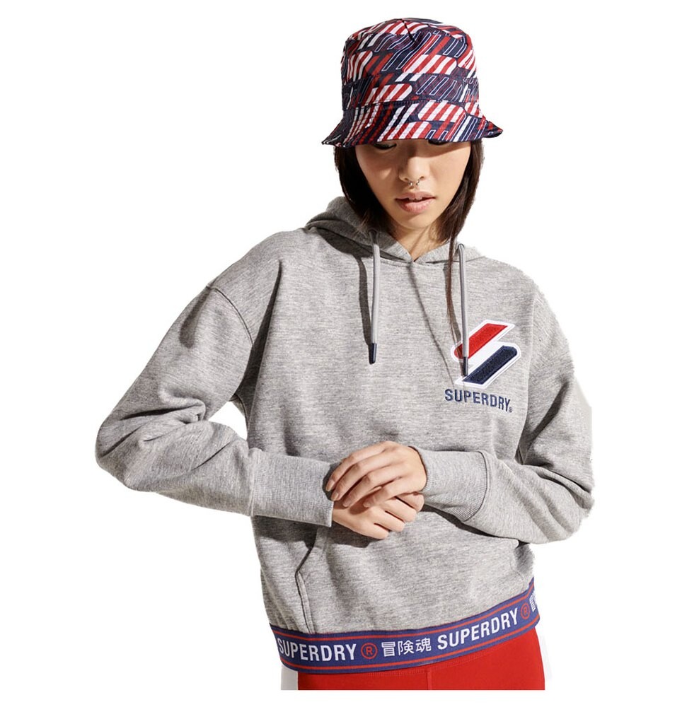

Худи Superdry Sportstyle Chenille, серый