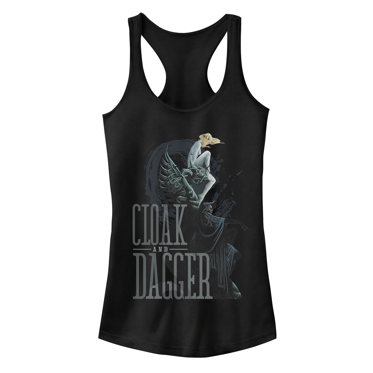 

Классическая майка Marvel Cloak & Dagger с портретом и борцовской спиной для юниоров Licensed Character