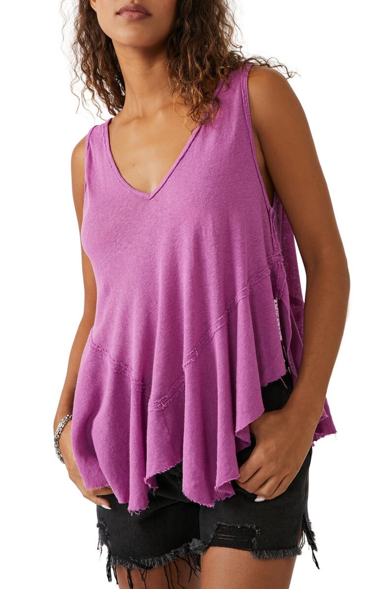 

Майка из льна и хлопка с заниженной талией Rosie FREE PEOPLE