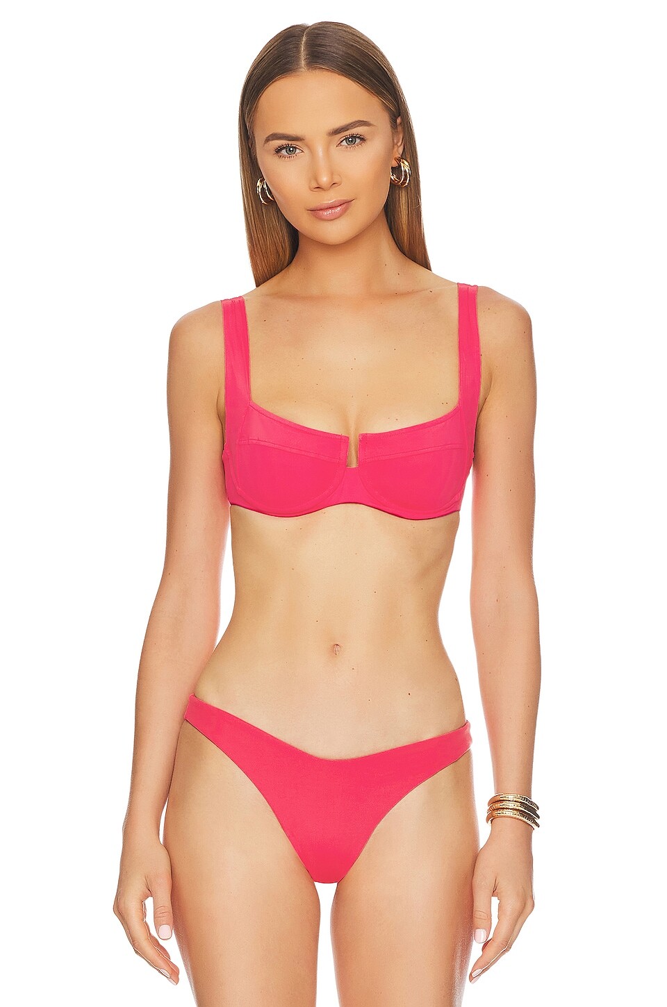

Топ бикини L*SPACE Camellia, цвет Hot Cherry