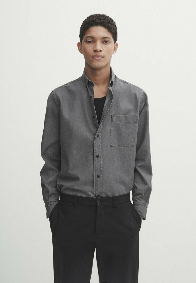 

Рубашка Massimo Dutti, серый
