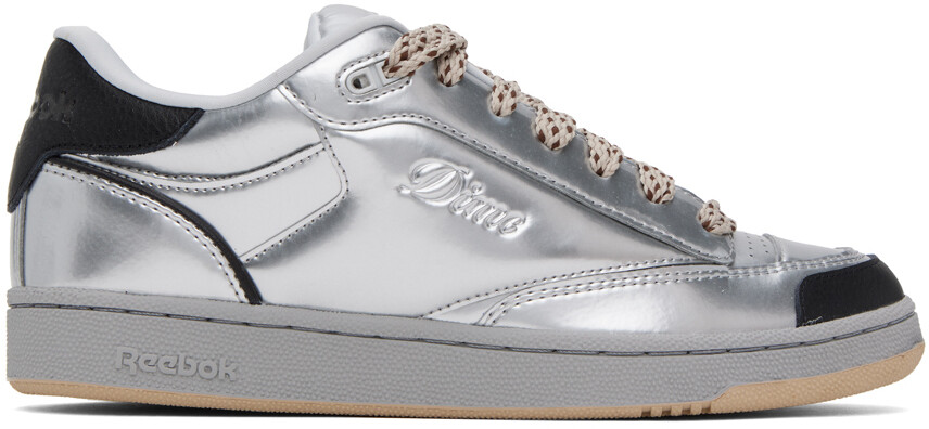 

Серебристые кроссовки Reebok Edition Club C Bulc Dime