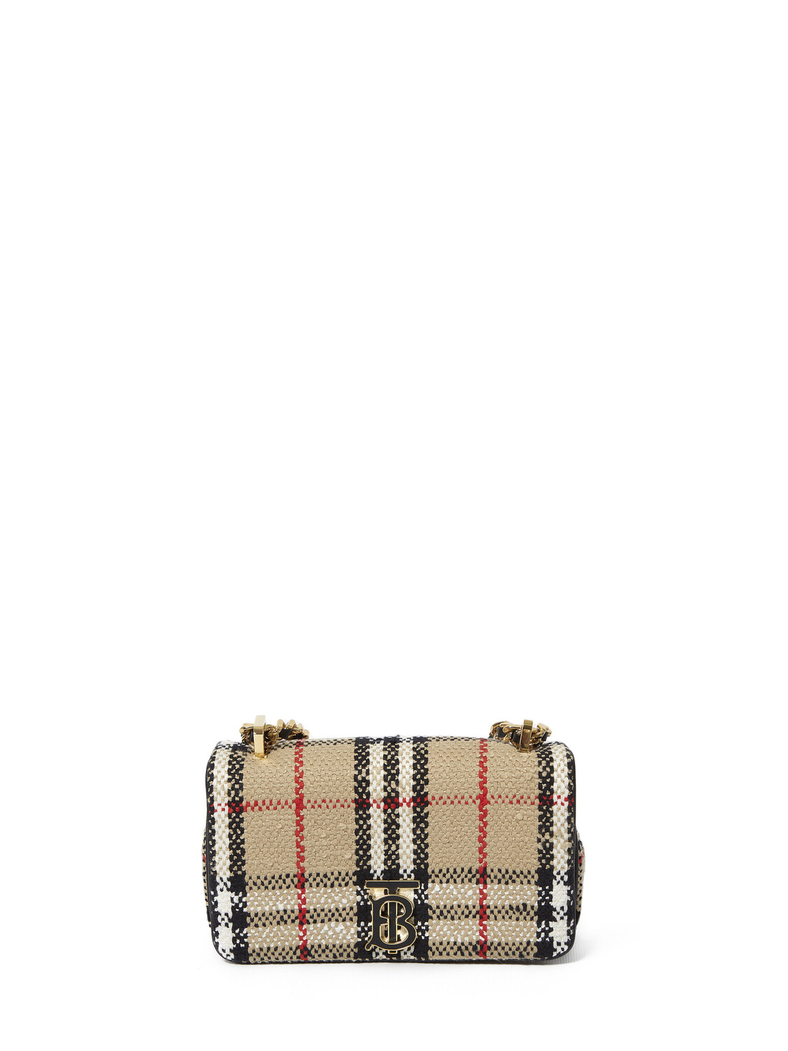 

Сумка Burberry Vintage Check Bouclé Mini Lola, бежевый