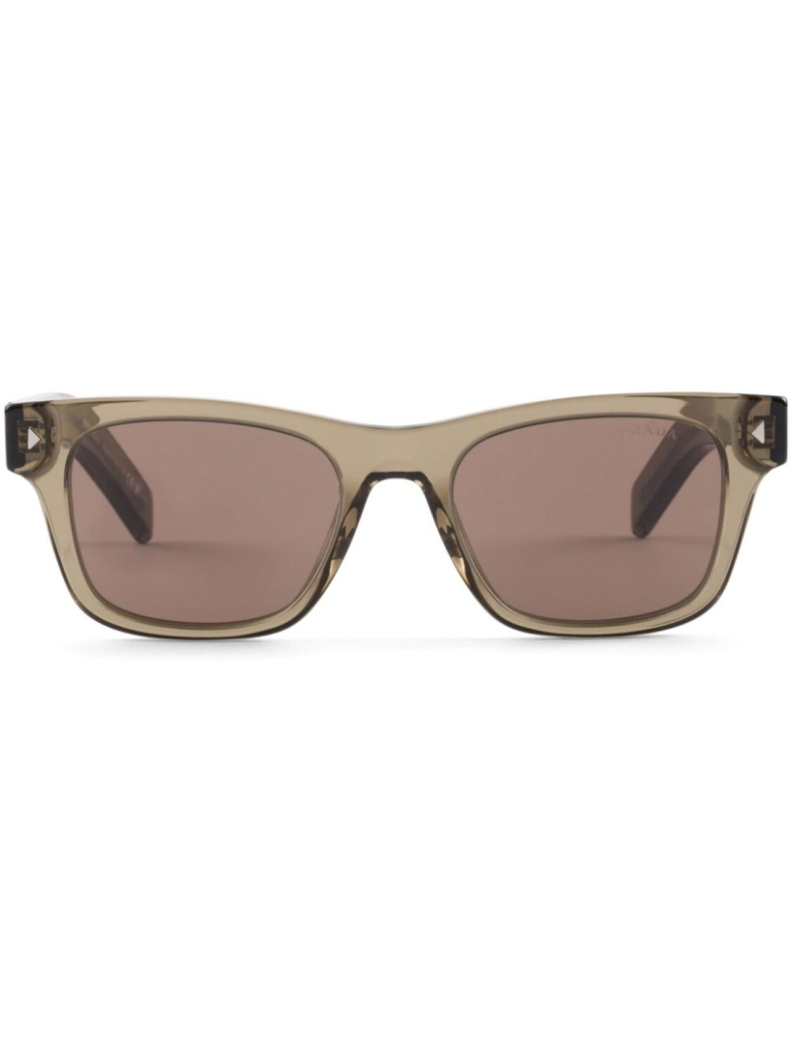 

Солнцезащитные очки в квадратной оправе Prada Eyewear, коричневый