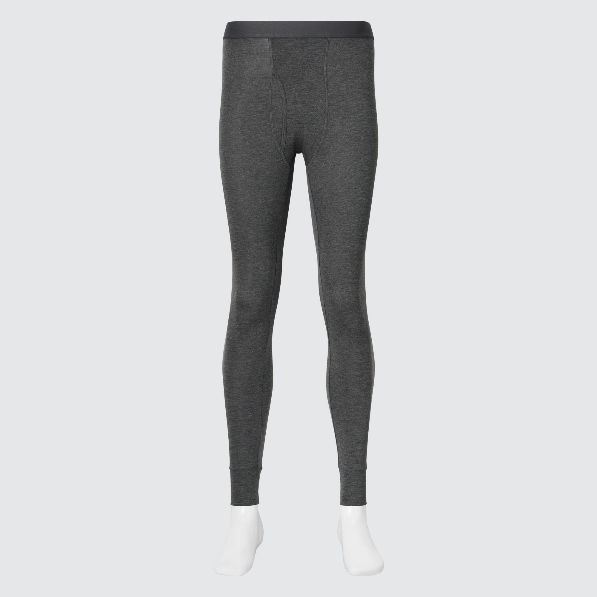 HEATTECH Термоколготки Uniqlo, темно-серый брюки uniqlo heattech pile lined joggers long темно серый