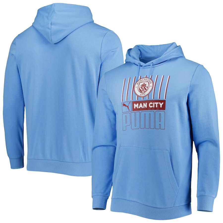 

Пуловер с капюшоном Puma Manchester City, синий