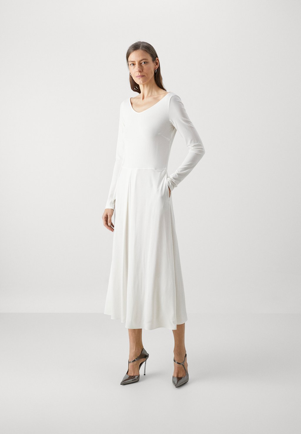 Платье из джерси VALIDO Max Mara Leisure, белый майка max mara размер s белый