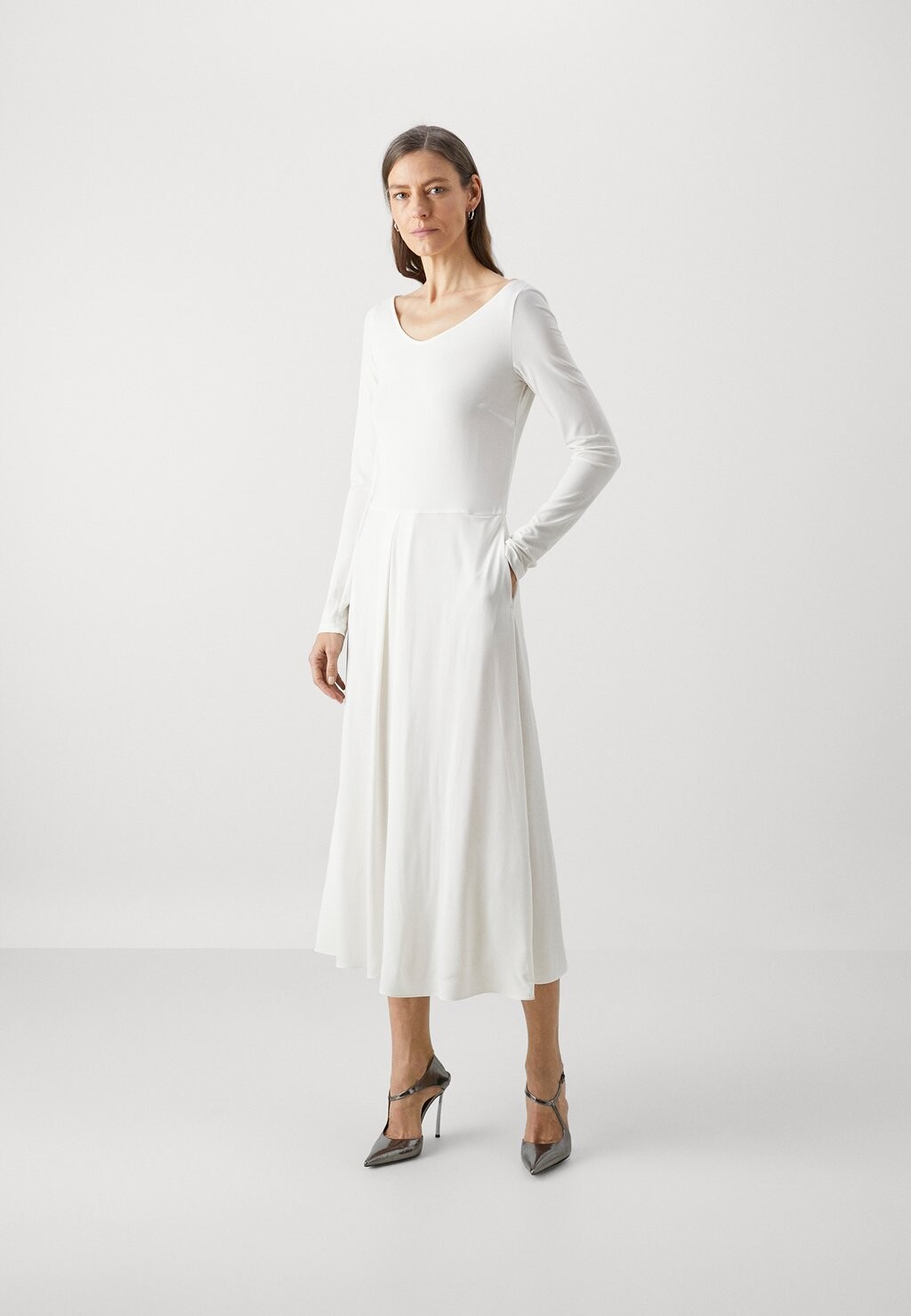 

Платье из джерси VALIDO Max Mara Leisure, белый