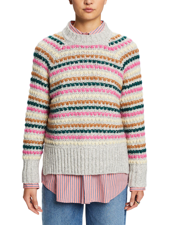 

Свитер ESPRIT, цвет Grau/Bunt