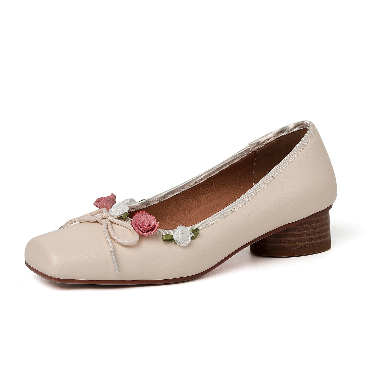 

Туфли женские повседневные Women's Casual Shoes Women's Flowerskam, кремовый
