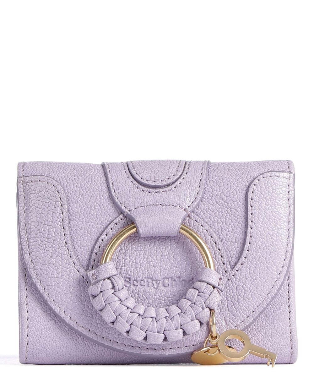 

Кошелек Hana из зерненой козьей кожи See By Chloé, фиолетовый