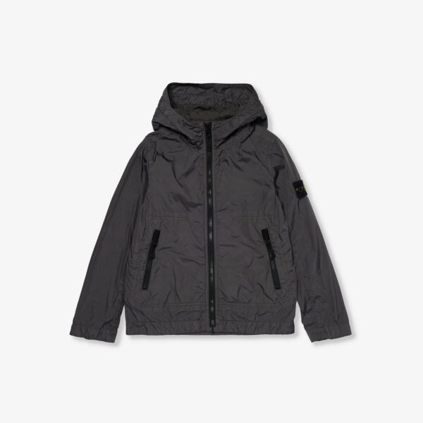 

Куртка-ракушка свободного кроя с логотипом 4–14 лет Stone Island, синий
