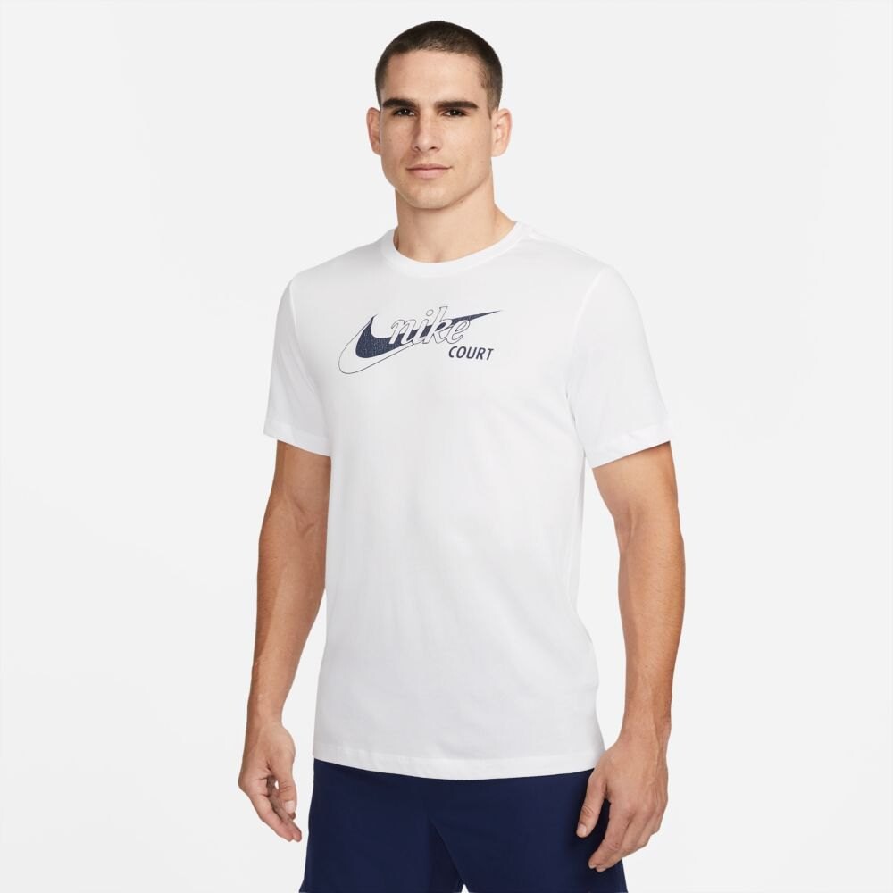 

Футболка Nike Court Dri Fit Swoosh, белый