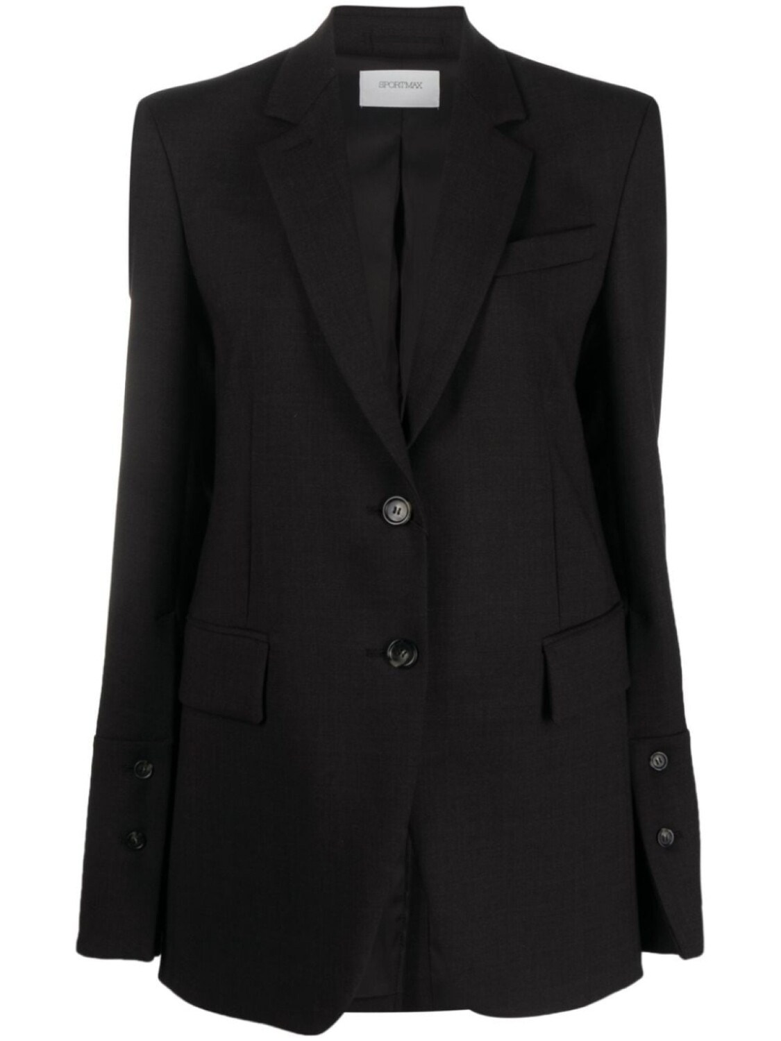 

Sportmax однобортный блейзер, коричневый