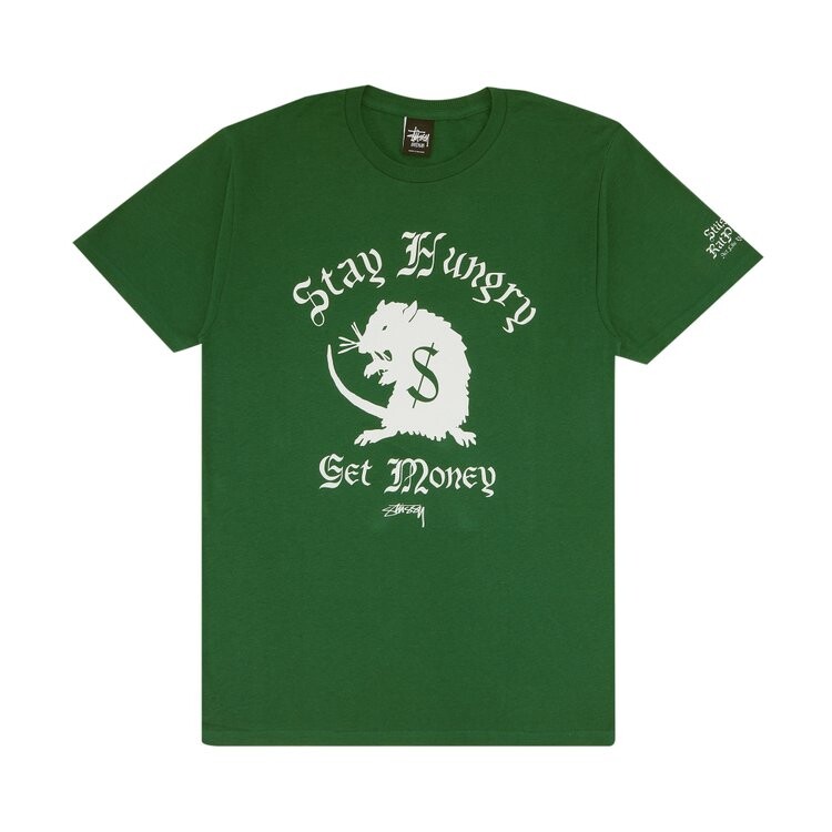 

Футболка Stussy Stay Hungry 'Forest', зеленый