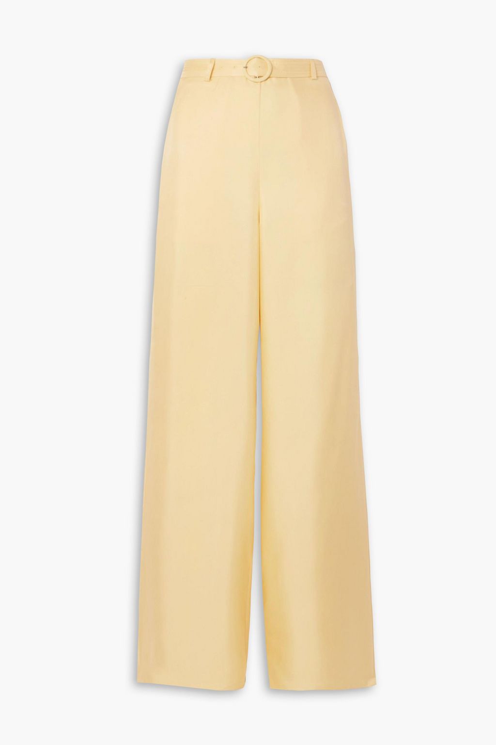 Широкие брюки из шелкового твила с поясом LAPOINTE, желтый