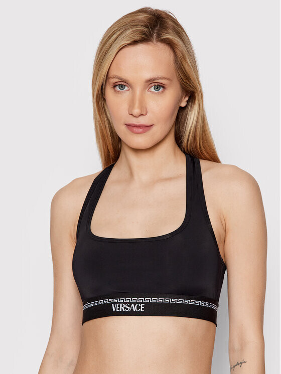 

Верхний бюстгальтер Versace, черный