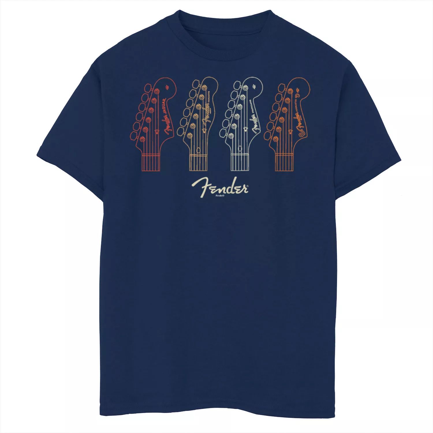 Осенняя цветная футболка Fender Stocks с эскизом для мальчиков 8–20 лет Licensed Character