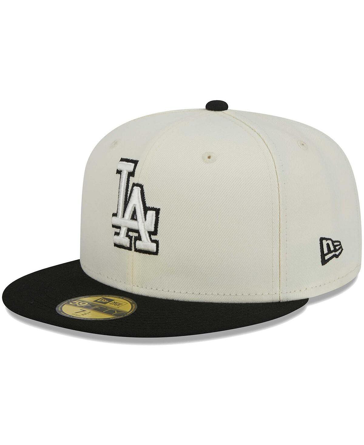 Мужская облегающая шляпа Stone, черная Los Angeles Dodgers Chrome 59FIFTY New Era