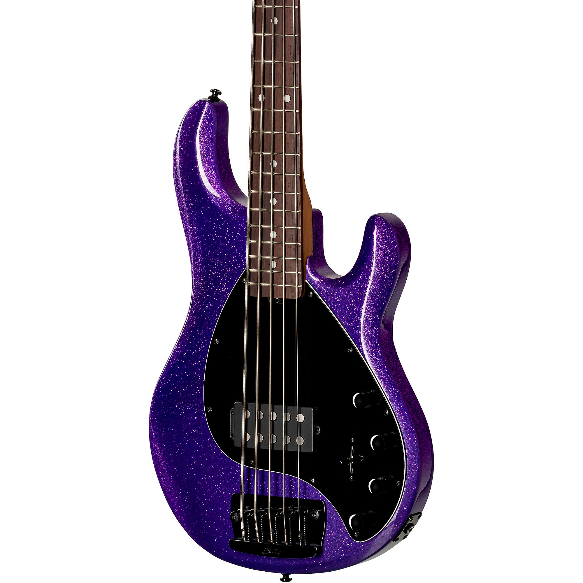 цена Sterling by Music Man StingRay RAY35 Sparkle Бас-гитара Purple Sparkle