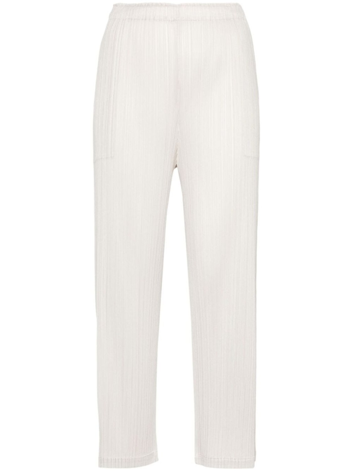 

Pleats Please Issey Miyake плиссированные брюки прямого кроя, нейтральный цвет