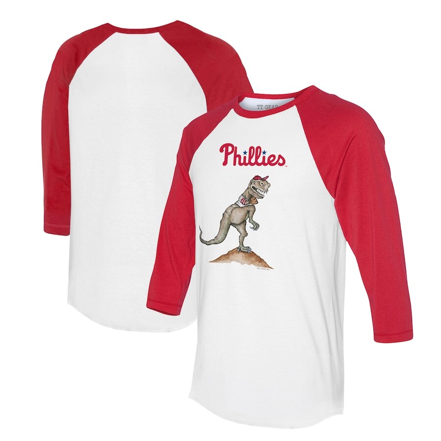 

Футболка с длинным рукавом Tiny Turnip Philadelphia Phillies, белый