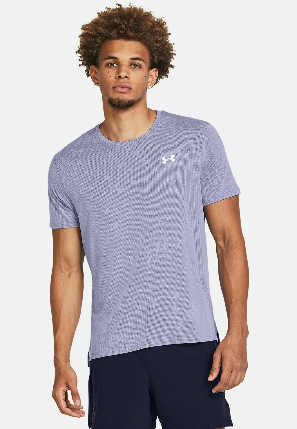 

Спортивная футболка SHORT-SLEEVES LAUNCH SPLATTER Under Armour, цвет celeste