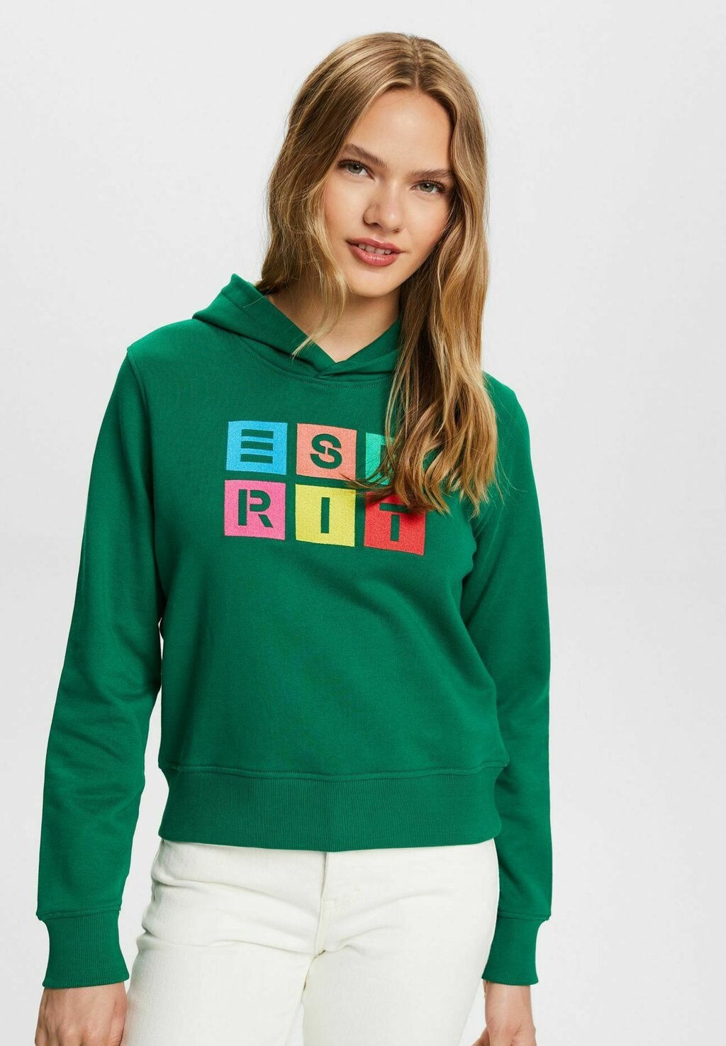 

Толстовка с капюшоном Esprit, темно-зеленый