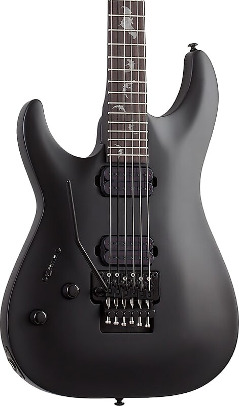 Электрогитара Schecter Damien-6 FR Left Handed Electric Guitar, Satin Black