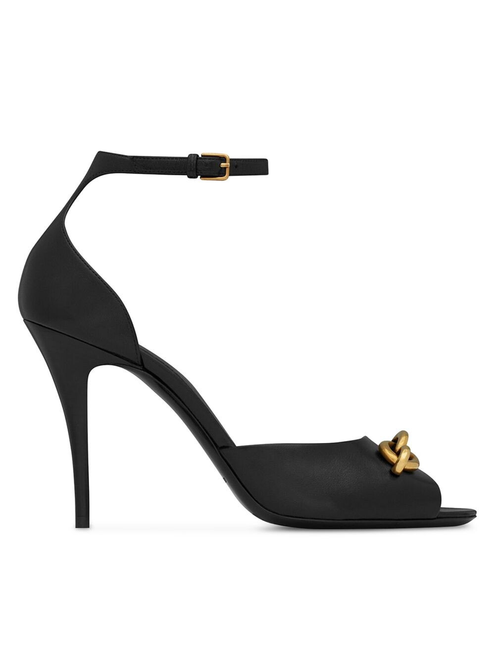 

Сандалии Le Maillon из гладкой кожи Saint Laurent, неро