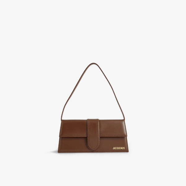 

Le bambino длинная кожаная сумка через плечо Jacquemus, коричневый