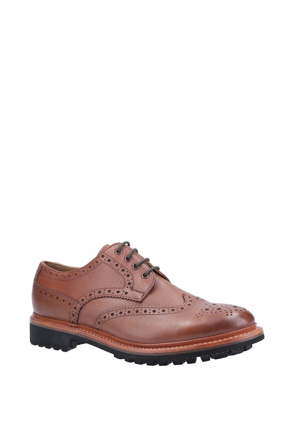 цена Кожаные туфли на шнуровке 'Quenington Commando' Cotswold, коричневый