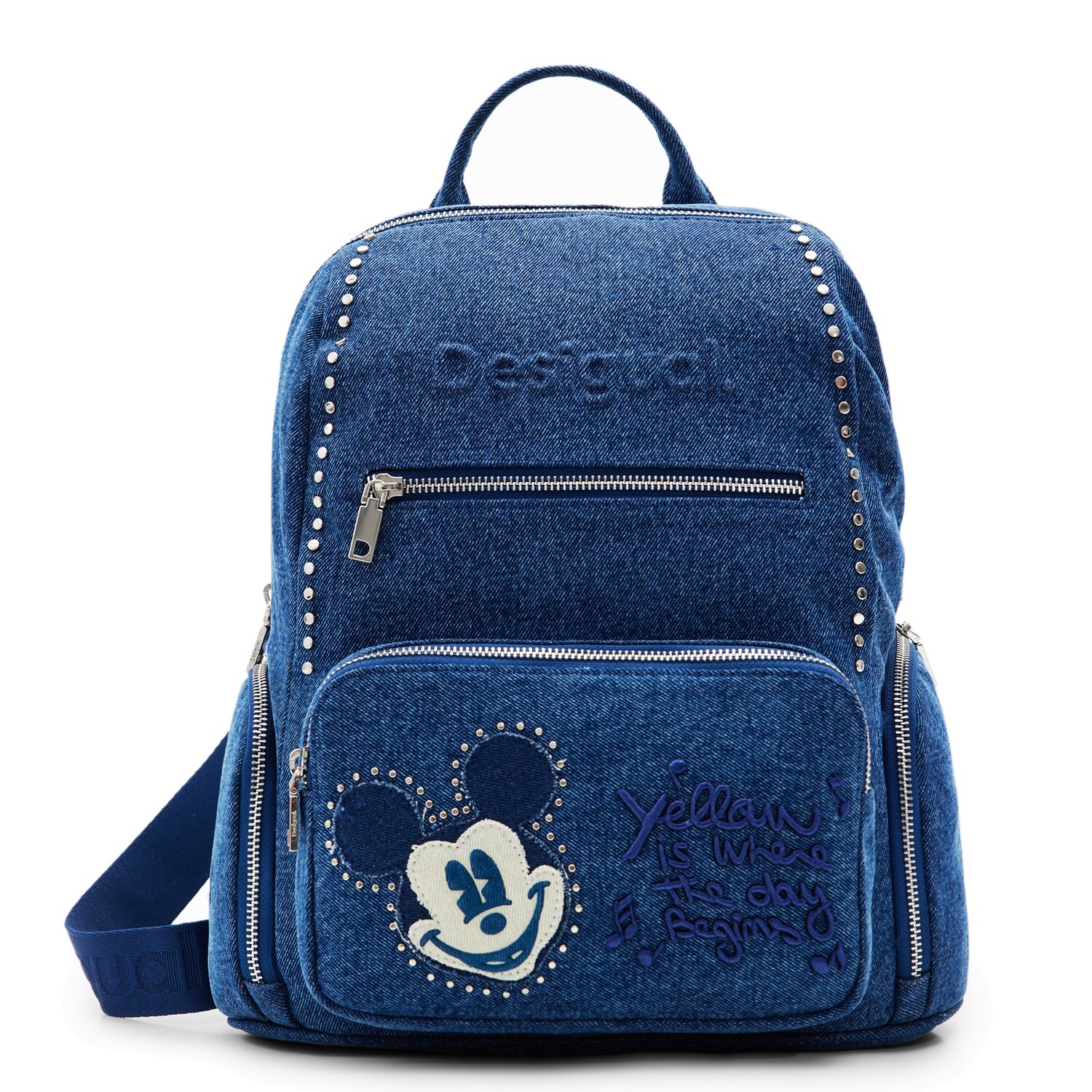 

Рюкзак Desigual Mickey Rock Denim Chester M 35 cm, синий