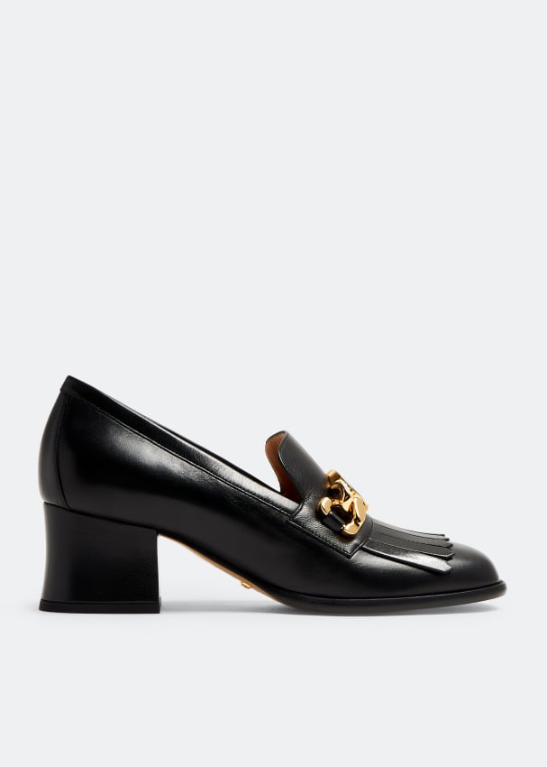 

Туфли Gucci Interlocking G Mid-Heel, черный