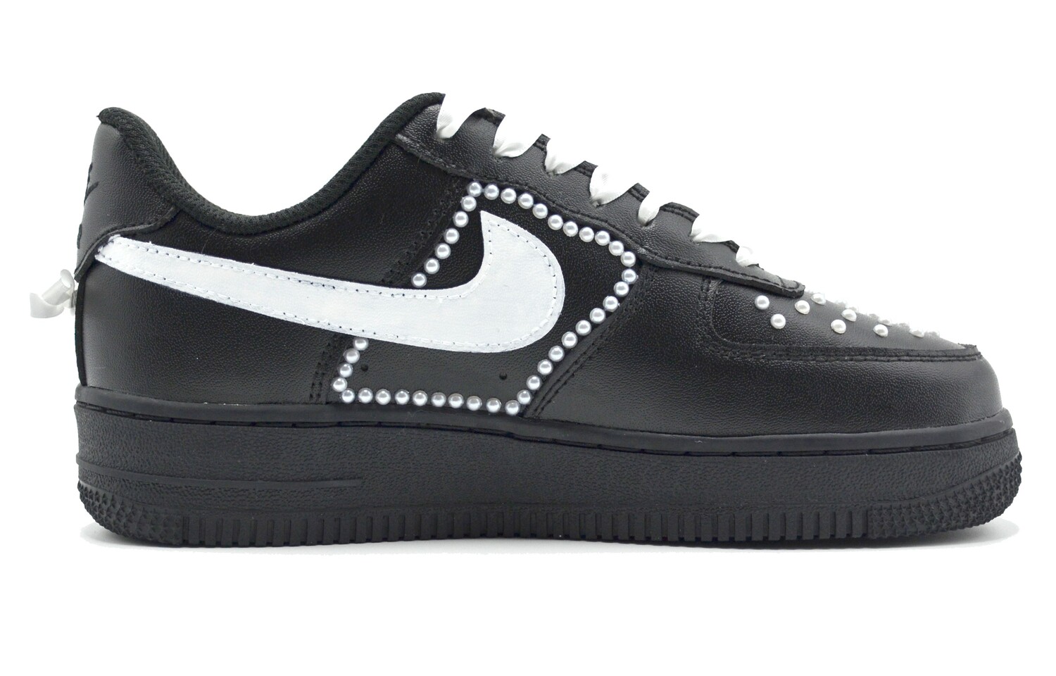 

Кроссовки Nike Air Force 1 Skateboarding Shoes Women's Low-top White, черный
