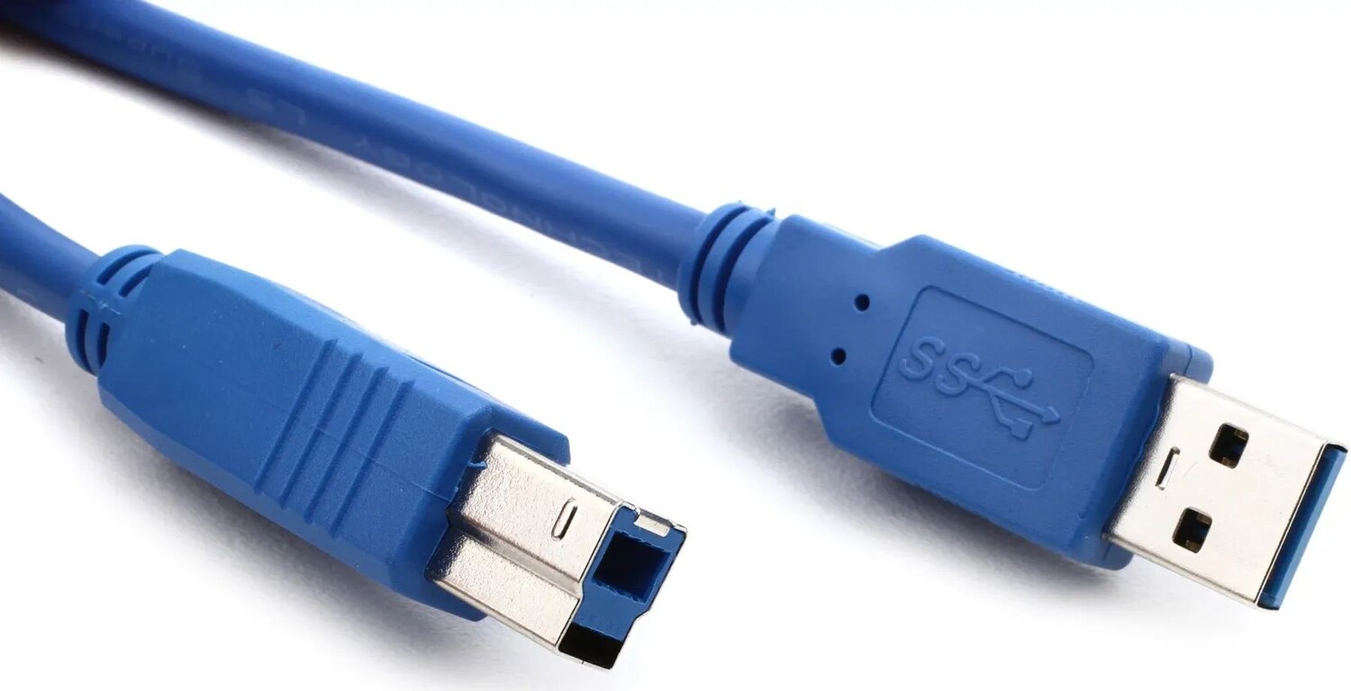 

Кабель Hosa USB-306AB SuperSpeed ​​USB 3.0 типа A — типа B — 6 футов