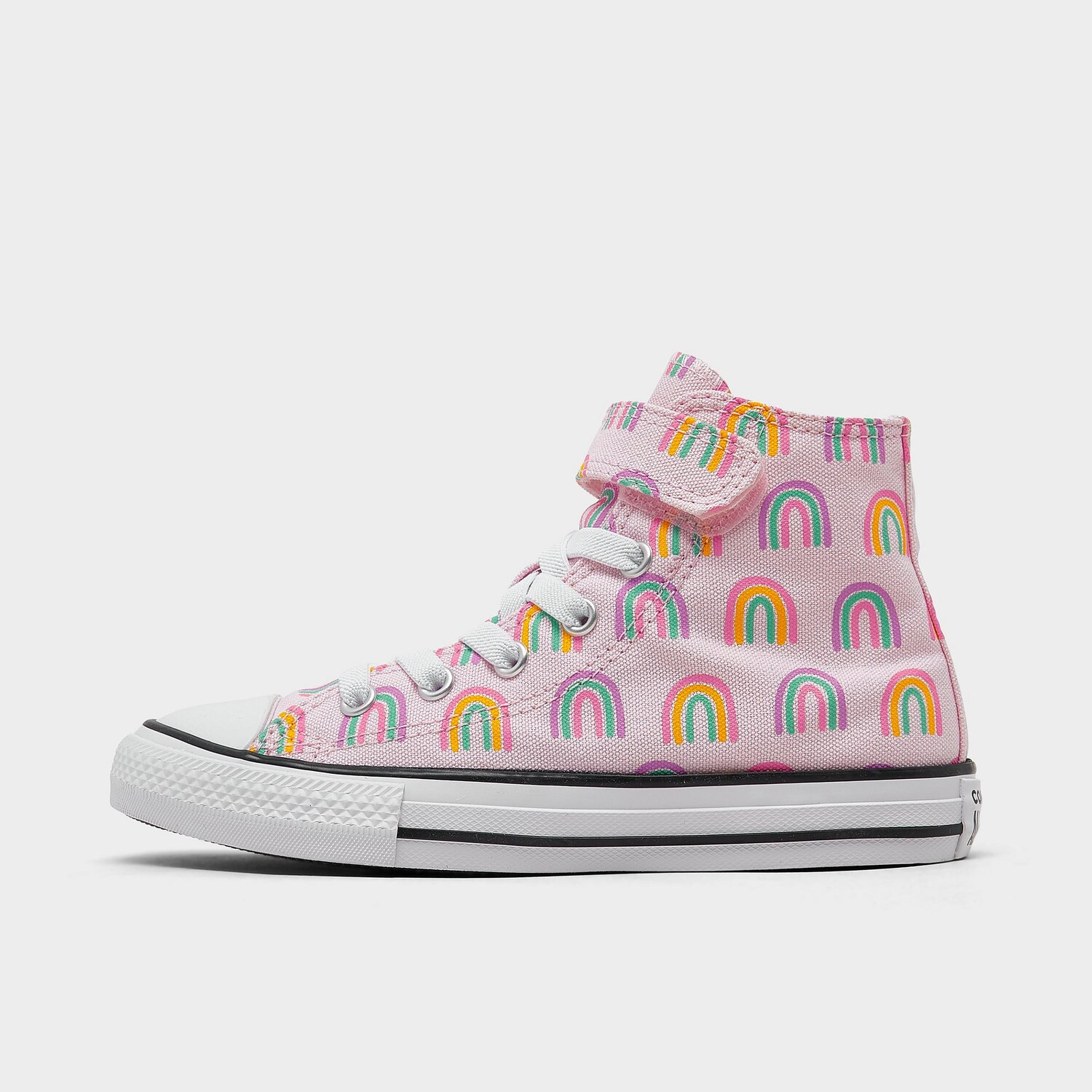 

Детские повседневные туфли Converse Chuck Taylor All Star Easy-On Rainbow с эластичным кружевом для маленьких девочек, розовый
