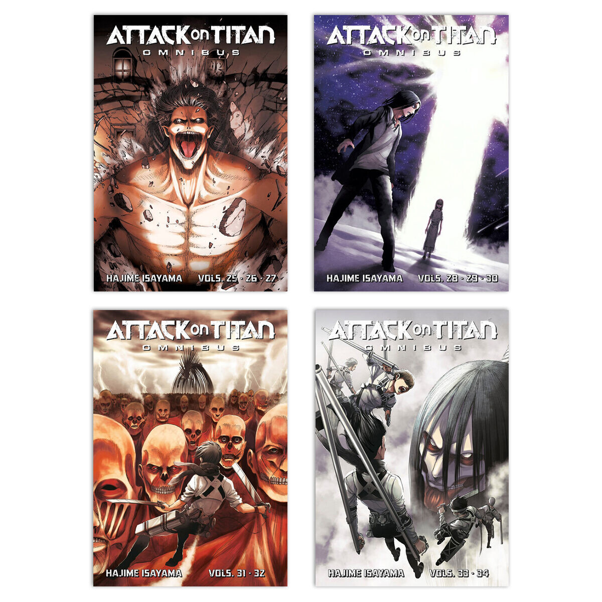 

Манга Attack on Titan Manga Omnibus (9-12) Bundle